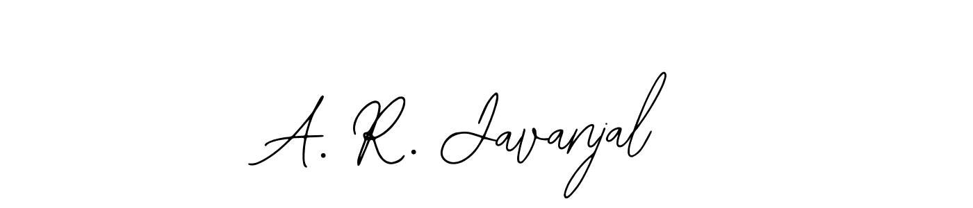 The best way (Bearetta-2O07w) to make a short signature is to pick only two or three words in your name. The name A. R. Javanjal include a total of six letters. For converting this name. A. R. Javanjal signature style 12 images and pictures png
