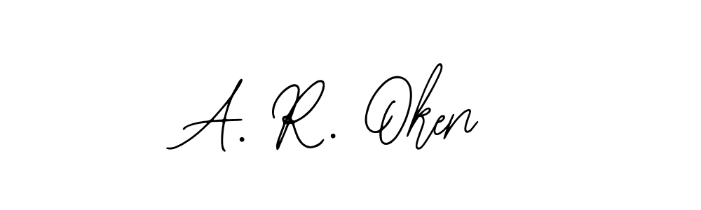 You should practise on your own different ways (Bearetta-2O07w) to write your name (A. R. Oken) in signature. don't let someone else do it for you. A. R. Oken signature style 12 images and pictures png
