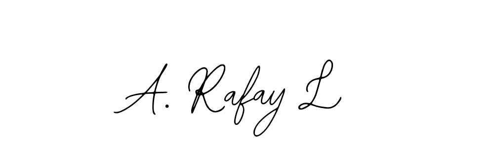 The best way (Bearetta-2O07w) to make a short signature is to pick only two or three words in your name. The name A. Rafay L include a total of six letters. For converting this name. A. Rafay L signature style 12 images and pictures png