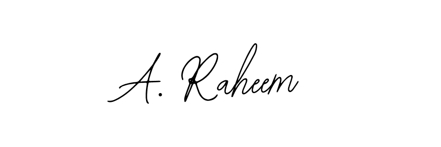 How to Draw A. Raheem signature style? Bearetta-2O07w is a latest design signature styles for name A. Raheem. A. Raheem signature style 12 images and pictures png