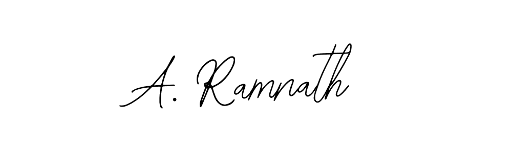 The best way (Bearetta-2O07w) to make a short signature is to pick only two or three words in your name. The name A. Ramnath include a total of six letters. For converting this name. A. Ramnath signature style 12 images and pictures png