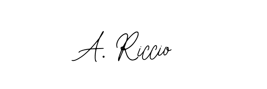 if you are searching for the best signature style for your name A. Riccio. so please give up your signature search. here we have designed multiple signature styles  using Bearetta-2O07w. A. Riccio signature style 12 images and pictures png