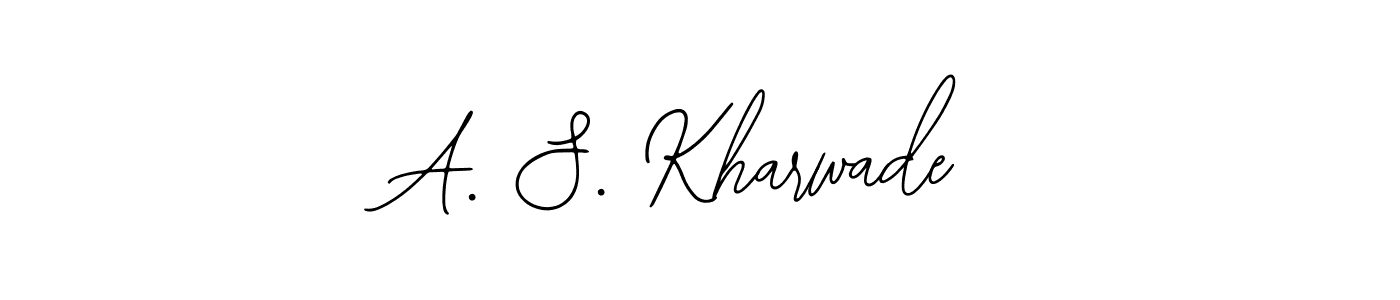 Create a beautiful signature design for name A. S. Kharwade. With this signature (Bearetta-2O07w) fonts, you can make a handwritten signature for free. A. S. Kharwade signature style 12 images and pictures png