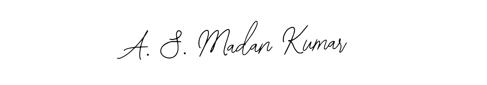 How to make A. S. Madan Kumar name signature. Use Bearetta-2O07w style for creating short signs online. This is the latest handwritten sign. A. S. Madan Kumar signature style 12 images and pictures png