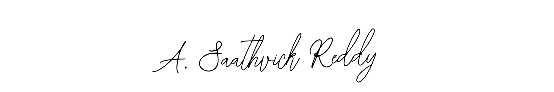 Create a beautiful signature design for name A. Saathvick Reddy. With this signature (Bearetta-2O07w) fonts, you can make a handwritten signature for free. A. Saathvick Reddy signature style 12 images and pictures png