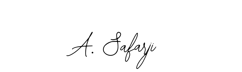 Make a beautiful signature design for name A. Safarji. With this signature (Bearetta-2O07w) style, you can create a handwritten signature for free. A. Safarji signature style 12 images and pictures png