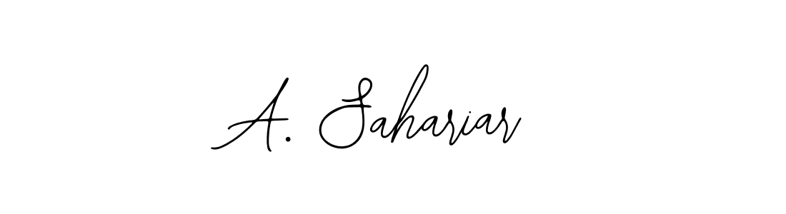 Make a beautiful signature design for name A. Sahariar. Use this online signature maker to create a handwritten signature for free. A. Sahariar signature style 12 images and pictures png