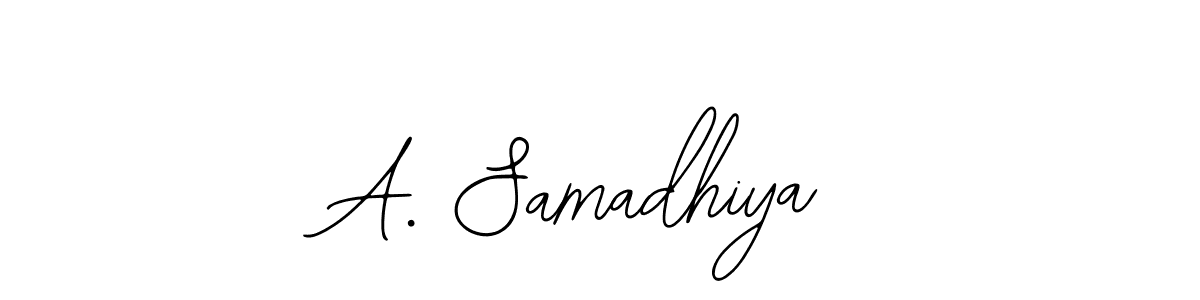 Design your own signature with our free online signature maker. With this signature software, you can create a handwritten (Bearetta-2O07w) signature for name A. Samadhiya. A. Samadhiya signature style 12 images and pictures png