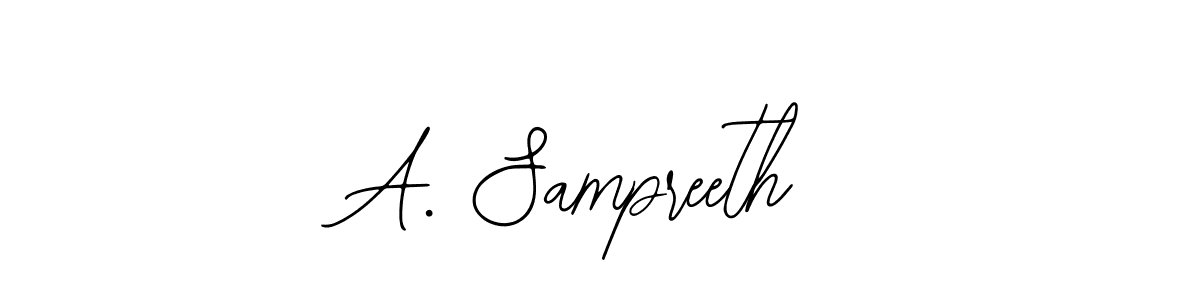 Create a beautiful signature design for name A. Sampreeth. With this signature (Bearetta-2O07w) fonts, you can make a handwritten signature for free. A. Sampreeth signature style 12 images and pictures png