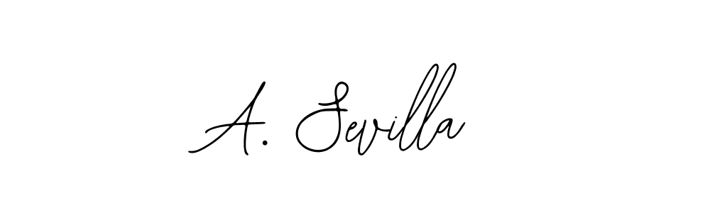 The best way (Bearetta-2O07w) to make a short signature is to pick only two or three words in your name. The name A. Sevilla include a total of six letters. For converting this name. A. Sevilla signature style 12 images and pictures png