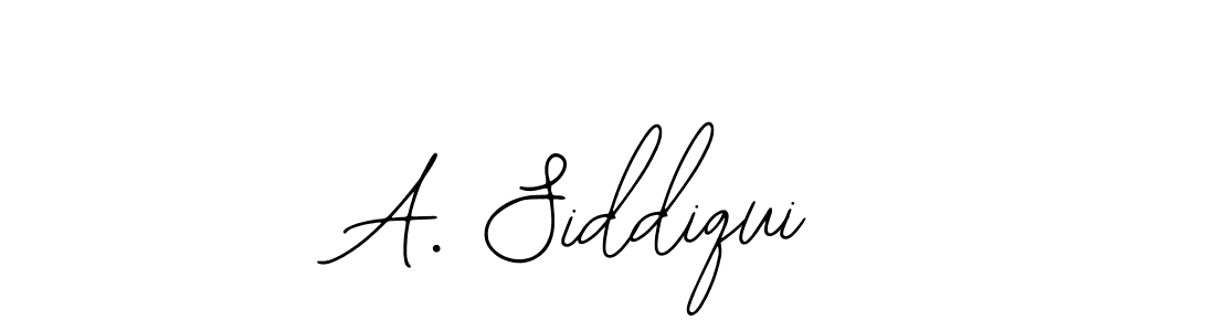 Design your own signature with our free online signature maker. With this signature software, you can create a handwritten (Bearetta-2O07w) signature for name A. Siddiqui. A. Siddiqui signature style 12 images and pictures png