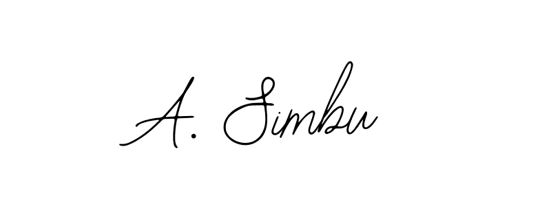 How to make A. Simbu signature? Bearetta-2O07w is a professional autograph style. Create handwritten signature for A. Simbu name. A. Simbu signature style 12 images and pictures png