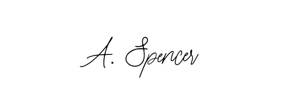 if you are searching for the best signature style for your name A. Spencer. so please give up your signature search. here we have designed multiple signature styles  using Bearetta-2O07w. A. Spencer signature style 12 images and pictures png