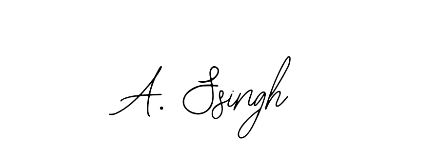 if you are searching for the best signature style for your name A. Ssingh. so please give up your signature search. here we have designed multiple signature styles  using Bearetta-2O07w. A. Ssingh signature style 12 images and pictures png