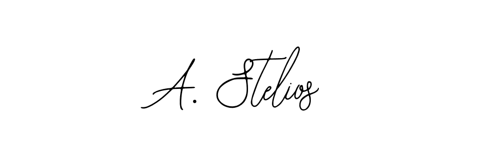 You should practise on your own different ways (Bearetta-2O07w) to write your name (A. Stelios) in signature. don't let someone else do it for you. A. Stelios signature style 12 images and pictures png