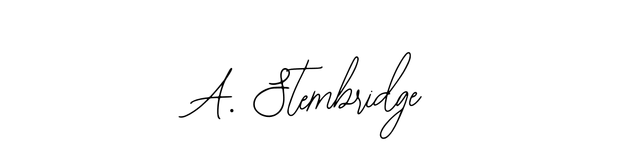 Use a signature maker to create a handwritten signature online. With this signature software, you can design (Bearetta-2O07w) your own signature for name A. Stembridge. A. Stembridge signature style 12 images and pictures png