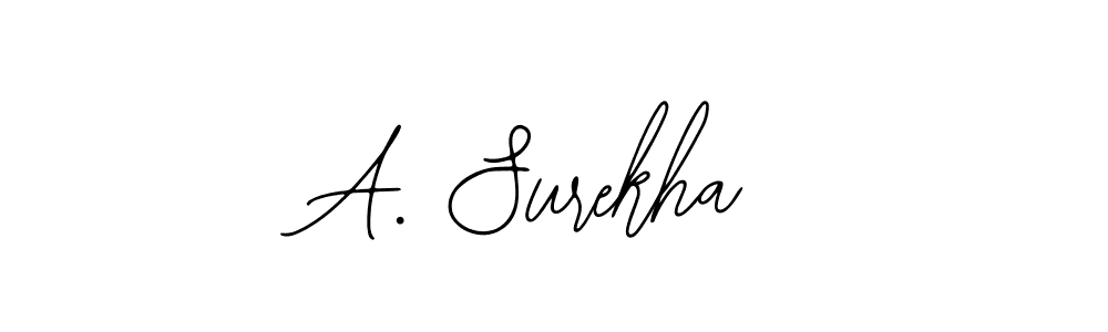 You should practise on your own different ways (Bearetta-2O07w) to write your name (A. Surekha) in signature. don't let someone else do it for you. A. Surekha signature style 12 images and pictures png