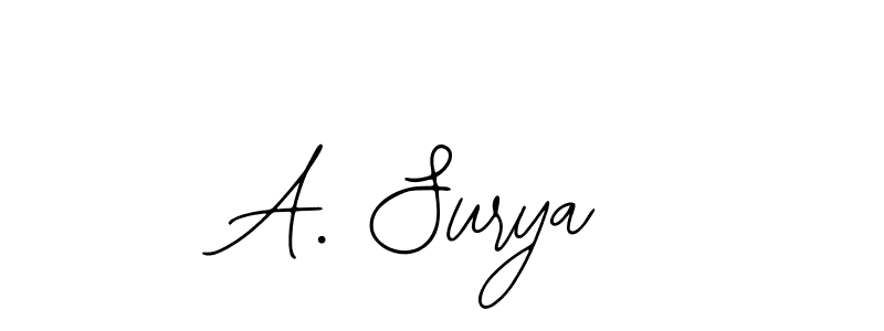 Similarly Bearetta-2O07w is the best handwritten signature design. Signature creator online .You can use it as an online autograph creator for name A. Surya. A. Surya signature style 12 images and pictures png