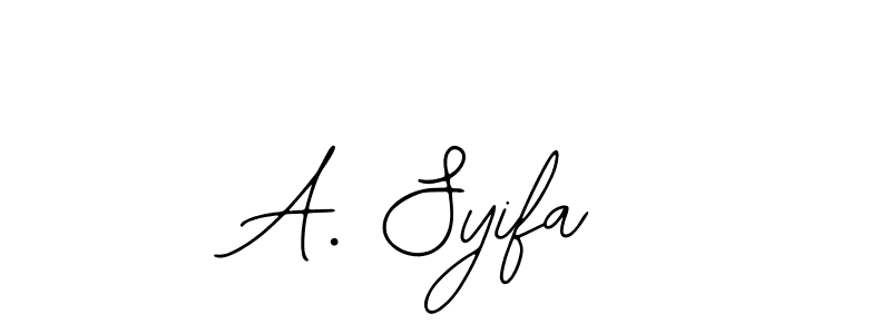 How to Draw A. Syifa signature style? Bearetta-2O07w is a latest design signature styles for name A. Syifa. A. Syifa signature style 12 images and pictures png