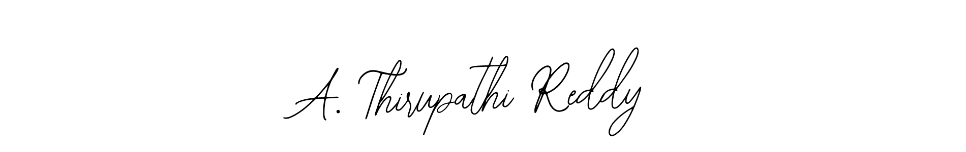 Bearetta-2O07w is a professional signature style that is perfect for those who want to add a touch of class to their signature. It is also a great choice for those who want to make their signature more unique. Get A. Thirupathi Reddy name to fancy signature for free. A. Thirupathi Reddy signature style 12 images and pictures png