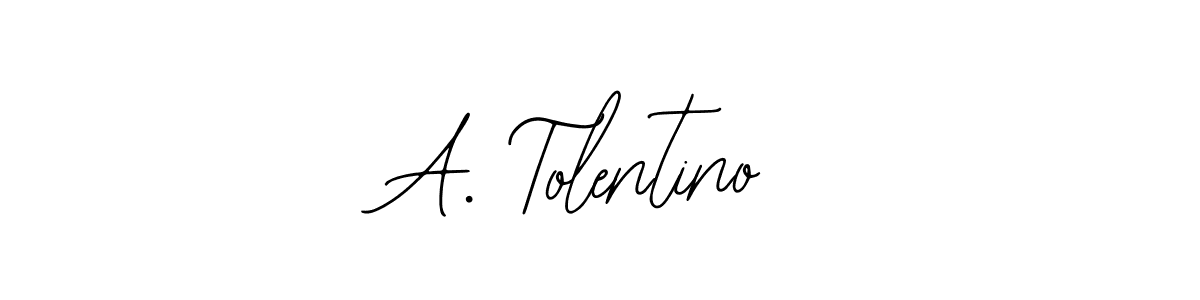 It looks lik you need a new signature style for name A. Tolentino. Design unique handwritten (Bearetta-2O07w) signature with our free signature maker in just a few clicks. A. Tolentino signature style 12 images and pictures png