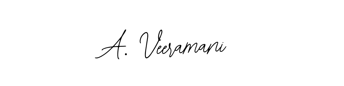 The best way (Bearetta-2O07w) to make a short signature is to pick only two or three words in your name. The name A. Veeramani include a total of six letters. For converting this name. A. Veeramani signature style 12 images and pictures png