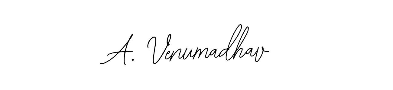 The best way (Bearetta-2O07w) to make a short signature is to pick only two or three words in your name. The name A. Venumadhav include a total of six letters. For converting this name. A. Venumadhav signature style 12 images and pictures png