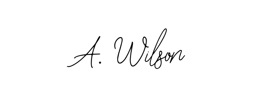 A. Wilson stylish signature style. Best Handwritten Sign (Bearetta-2O07w) for my name. Handwritten Signature Collection Ideas for my name A. Wilson. A. Wilson signature style 12 images and pictures png