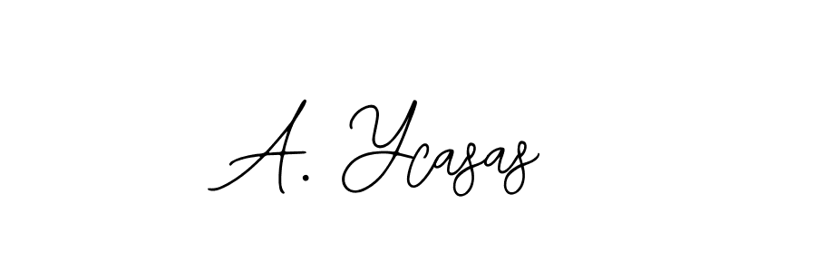 A. Ycasas stylish signature style. Best Handwritten Sign (Bearetta-2O07w) for my name. Handwritten Signature Collection Ideas for my name A. Ycasas. A. Ycasas signature style 12 images and pictures png