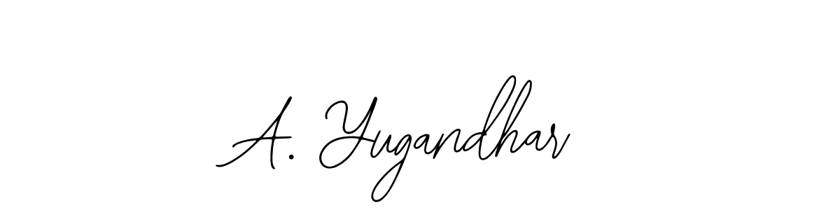 Make a beautiful signature design for name A. Yugandhar. With this signature (Bearetta-2O07w) style, you can create a handwritten signature for free. A. Yugandhar signature style 12 images and pictures png