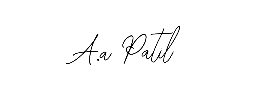 Similarly Bearetta-2O07w is the best handwritten signature design. Signature creator online .You can use it as an online autograph creator for name A.a Patil. A.a Patil signature style 12 images and pictures png