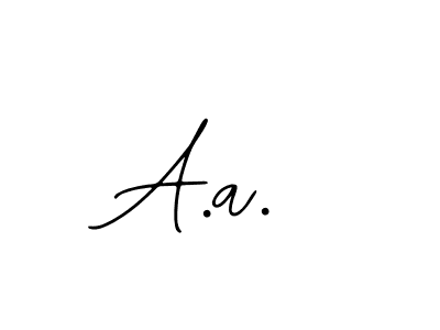 Also we have A.a. name is the best signature style. Create professional handwritten signature collection using Bearetta-2O07w autograph style. A.a. signature style 12 images and pictures png