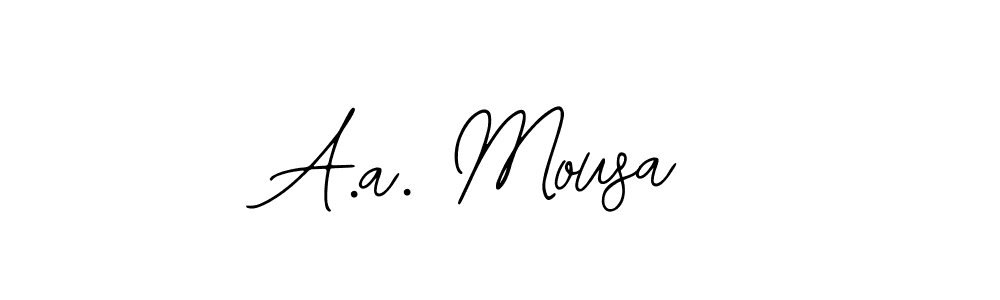 Check out images of Autograph of A.a. Mousa name. Actor A.a. Mousa Signature Style. Bearetta-2O07w is a professional sign style online. A.a. Mousa signature style 12 images and pictures png