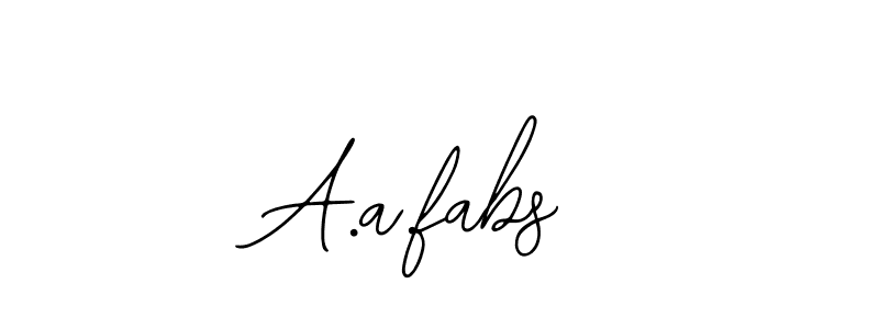 How to make A.a.fabs signature? Bearetta-2O07w is a professional autograph style. Create handwritten signature for A.a.fabs name. A.a.fabs signature style 12 images and pictures png