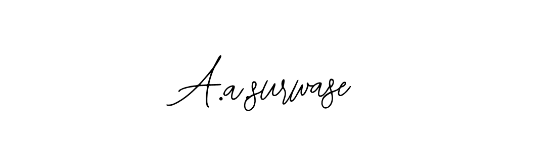 Also You can easily find your signature by using the search form. We will create A.a.surwase name handwritten signature images for you free of cost using Bearetta-2O07w sign style. A.a.surwase signature style 12 images and pictures png