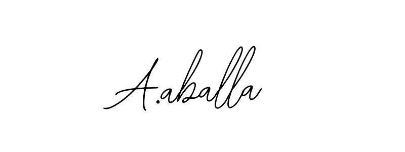 How to Draw A.aballa signature style? Bearetta-2O07w is a latest design signature styles for name A.aballa. A.aballa signature style 12 images and pictures png