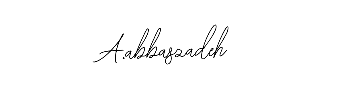 The best way (Bearetta-2O07w) to make a short signature is to pick only two or three words in your name. The name A.abbaszadeh include a total of six letters. For converting this name. A.abbaszadeh signature style 12 images and pictures png