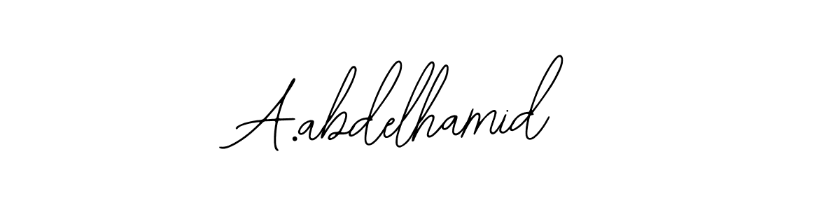 Make a short A.abdelhamid signature style. Manage your documents anywhere anytime using Bearetta-2O07w. Create and add eSignatures, submit forms, share and send files easily. A.abdelhamid signature style 12 images and pictures png