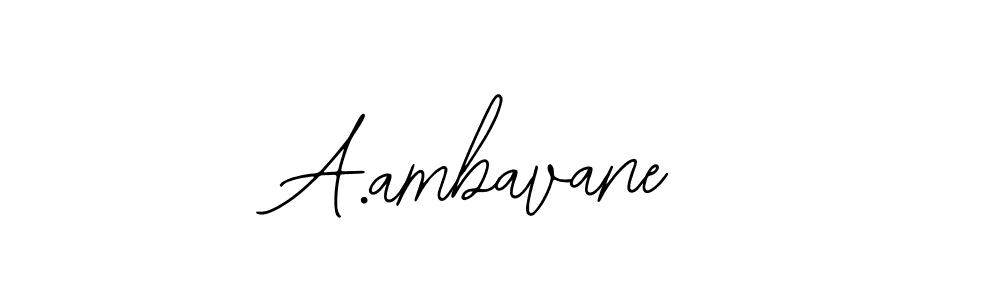 Make a beautiful signature design for name A.ambavane. With this signature (Bearetta-2O07w) style, you can create a handwritten signature for free. A.ambavane signature style 12 images and pictures png