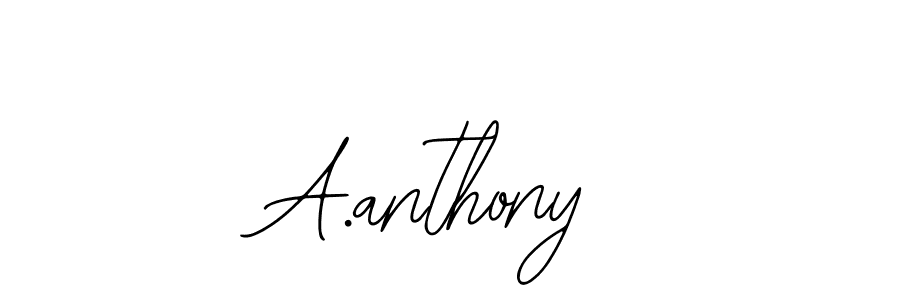 Make a beautiful signature design for name A.anthony. With this signature (Bearetta-2O07w) style, you can create a handwritten signature for free. A.anthony signature style 12 images and pictures png