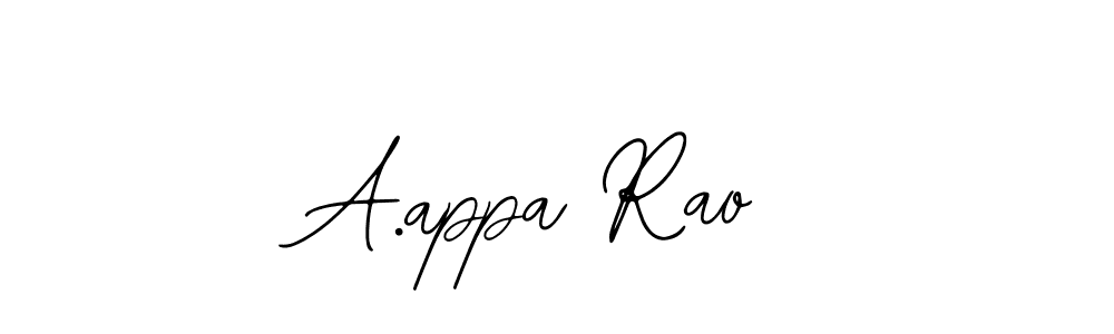 A.appa Rao stylish signature style. Best Handwritten Sign (Bearetta-2O07w) for my name. Handwritten Signature Collection Ideas for my name A.appa Rao. A.appa Rao signature style 12 images and pictures png