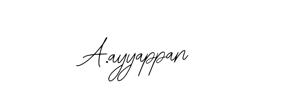 Make a beautiful signature design for name A.ayyappan. With this signature (Bearetta-2O07w) style, you can create a handwritten signature for free. A.ayyappan signature style 12 images and pictures png