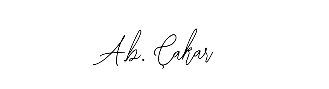 Create a beautiful signature design for name A.b. Çakar. With this signature (Bearetta-2O07w) fonts, you can make a handwritten signature for free. A.b. Çakar signature style 12 images and pictures png