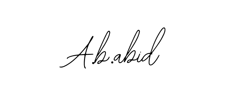 It looks lik you need a new signature style for name A.b.abid. Design unique handwritten (Bearetta-2O07w) signature with our free signature maker in just a few clicks. A.b.abid signature style 12 images and pictures png