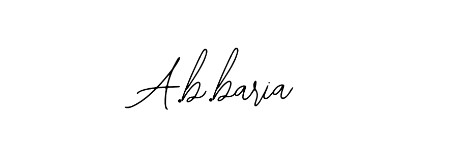 How to Draw A.b.baria signature style? Bearetta-2O07w is a latest design signature styles for name A.b.baria. A.b.baria signature style 12 images and pictures png