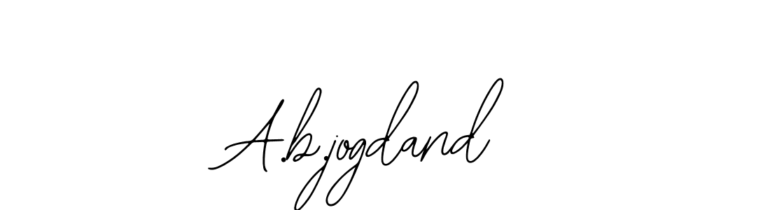 Use a signature maker to create a handwritten signature online. With this signature software, you can design (Bearetta-2O07w) your own signature for name A.b.jogdand. A.b.jogdand signature style 12 images and pictures png