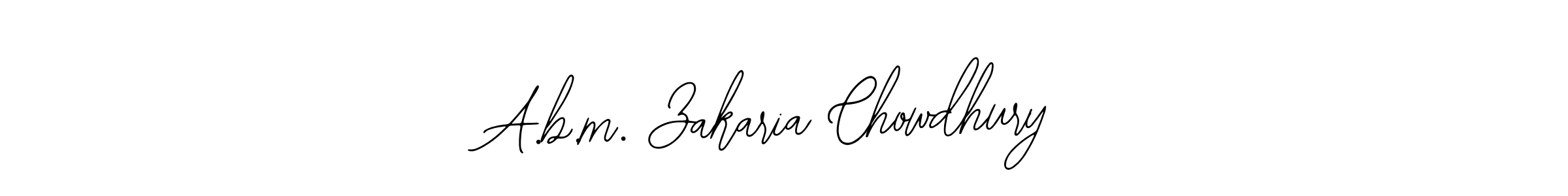 It looks lik you need a new signature style for name A.b.m. Zakaria Chowdhury. Design unique handwritten (Bearetta-2O07w) signature with our free signature maker in just a few clicks. A.b.m. Zakaria Chowdhury signature style 12 images and pictures png