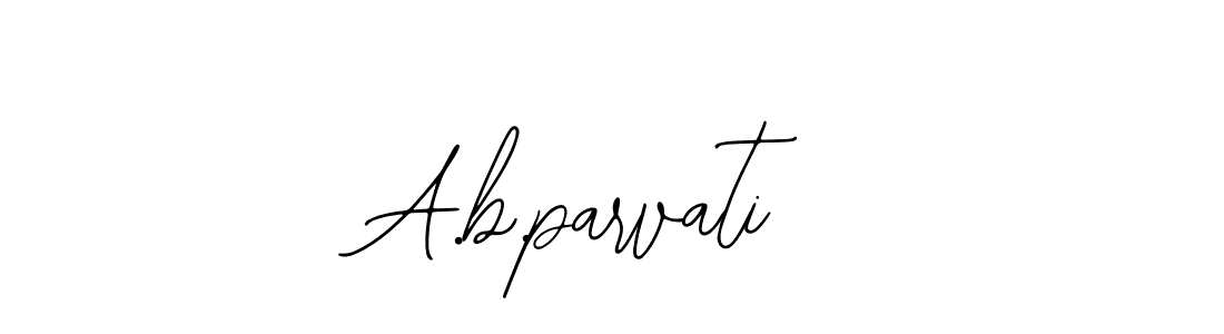 Use a signature maker to create a handwritten signature online. With this signature software, you can design (Bearetta-2O07w) your own signature for name A.b.parvati. A.b.parvati signature style 12 images and pictures png