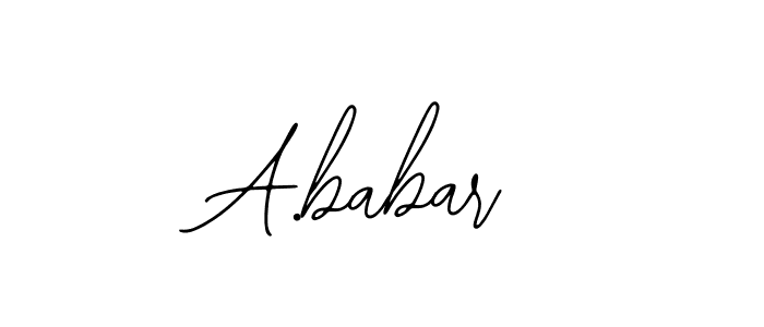 You can use this online signature creator to create a handwritten signature for the name A.babar. This is the best online autograph maker. A.babar signature style 12 images and pictures png