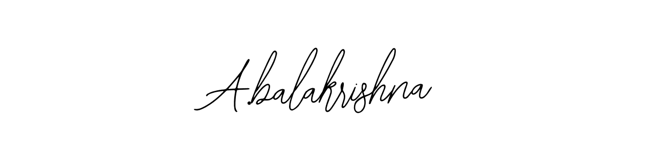 Bearetta-2O07w is a professional signature style that is perfect for those who want to add a touch of class to their signature. It is also a great choice for those who want to make their signature more unique. Get A.balakrishna name to fancy signature for free. A.balakrishna signature style 12 images and pictures png